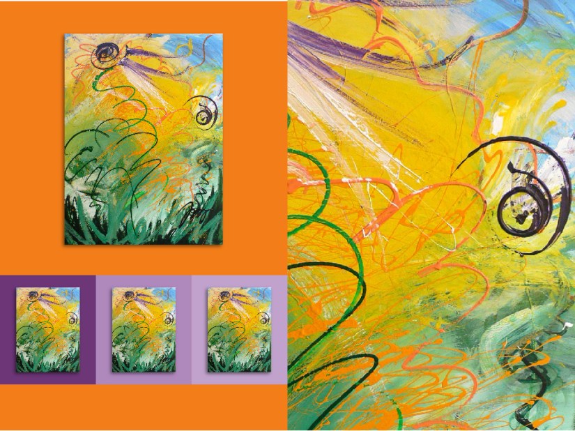 Sunset abstract art peice 3